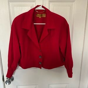 Classiques Entier Petites Bold Red Blazer Blouse